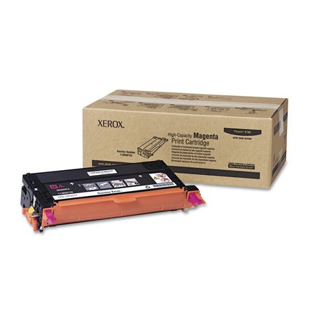 XEROX Toner Cartridge, 6000 Page, Magenta, Printer Series: Phaser 113R00724